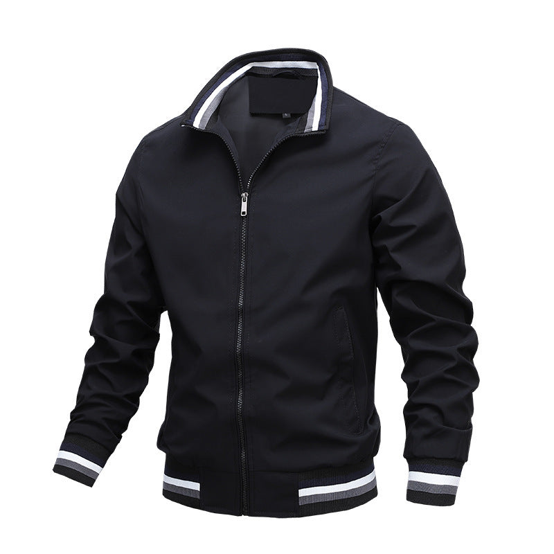 Sports Solid Color Jacket Men's