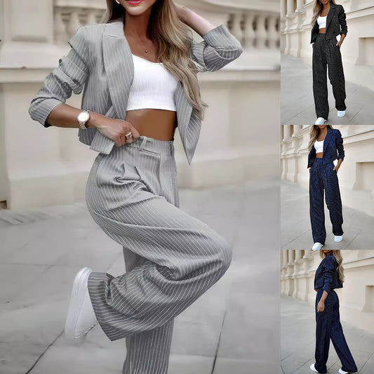 Fashion Striped Suits Casual